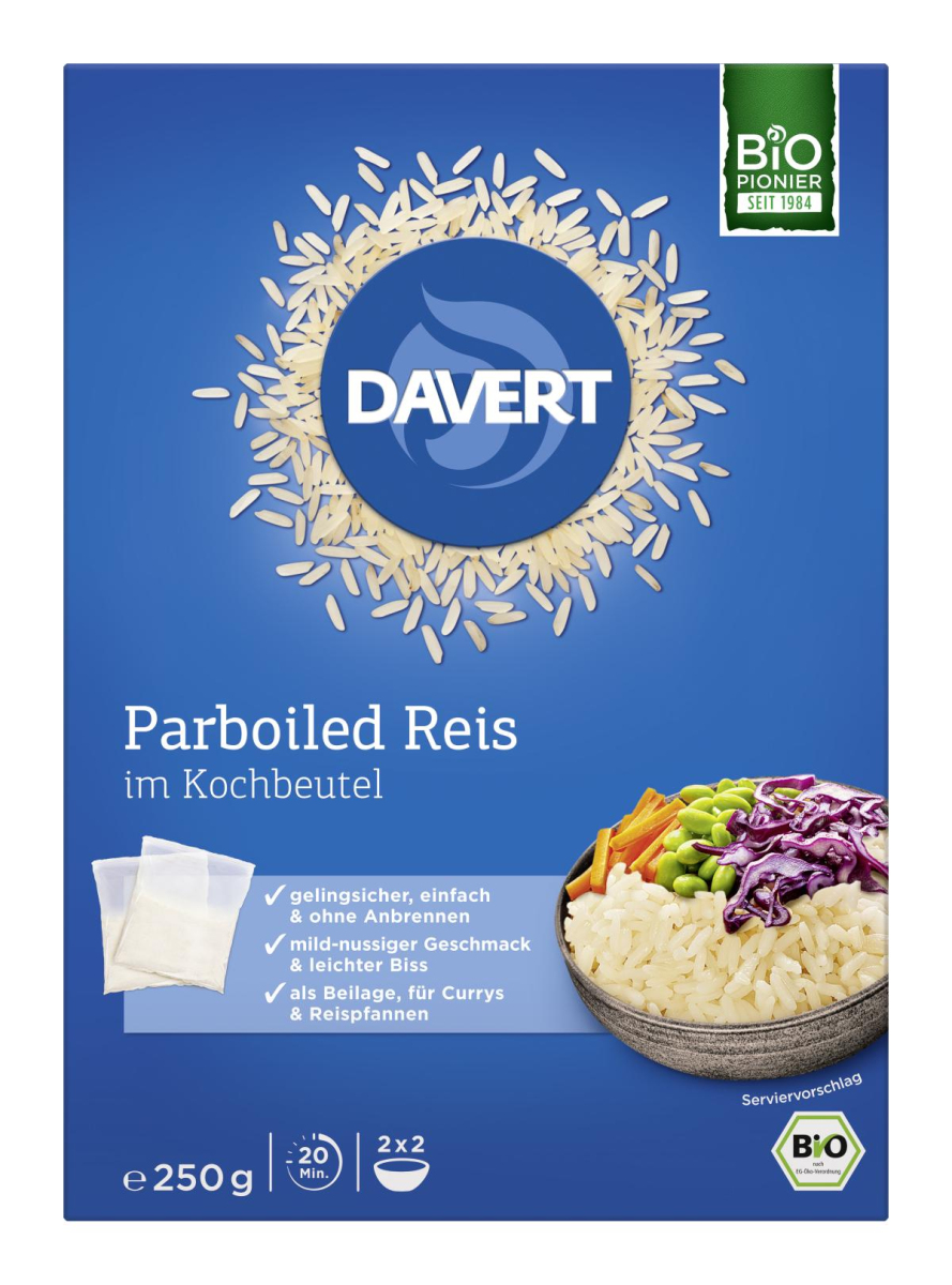 Parboiled Reis im Kochbeutel