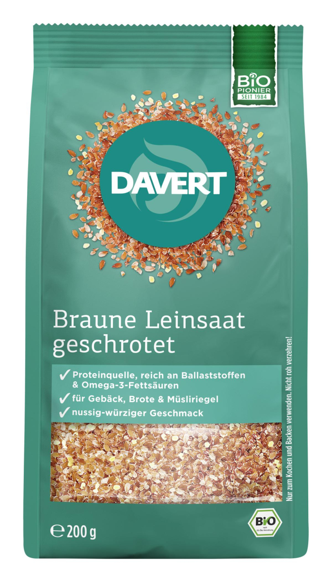 Leinsaat, geschrotet