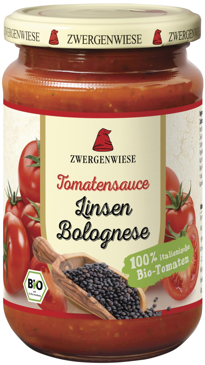Tomatensauce vegane Linsen Bolognese