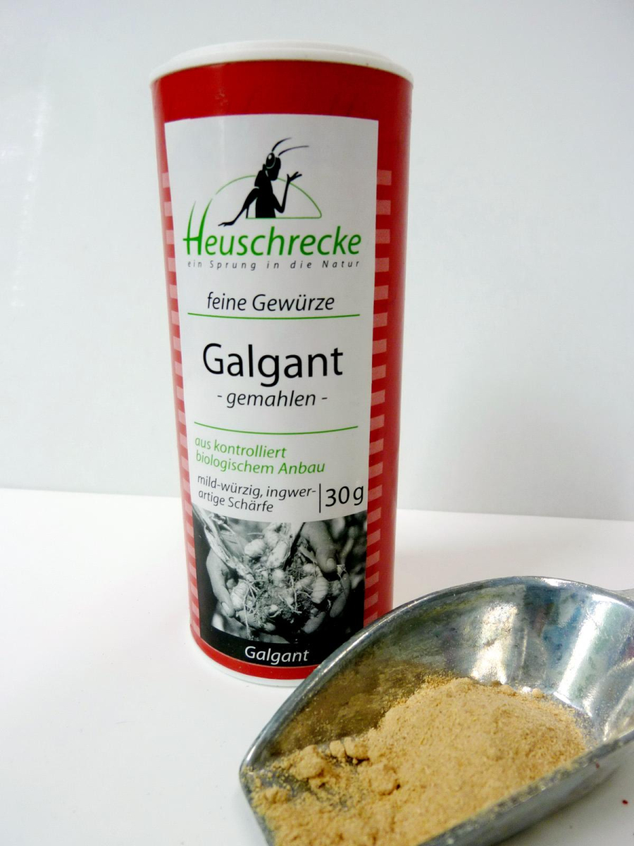 Galgantwurzel gemahlen, Bio