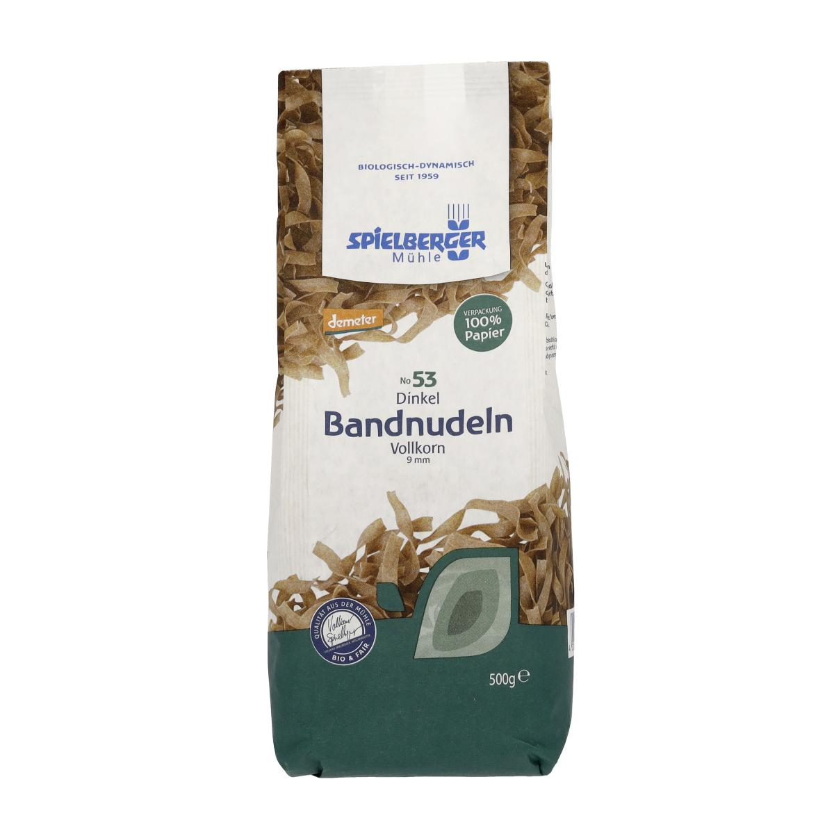 Dinkel Vollkorn Bandnudeln 9 mm dem 500 g
