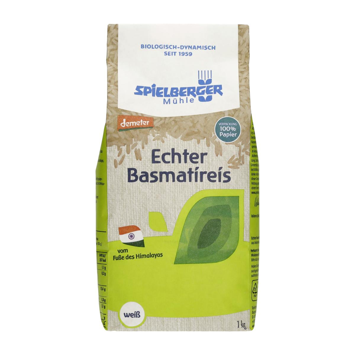 Echter Basmatireis, weiß