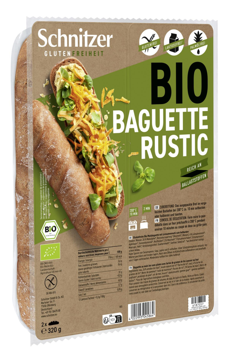 Rustikales Baguette glutenfrei
