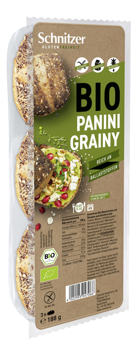 Panini Grainy glutenfrei