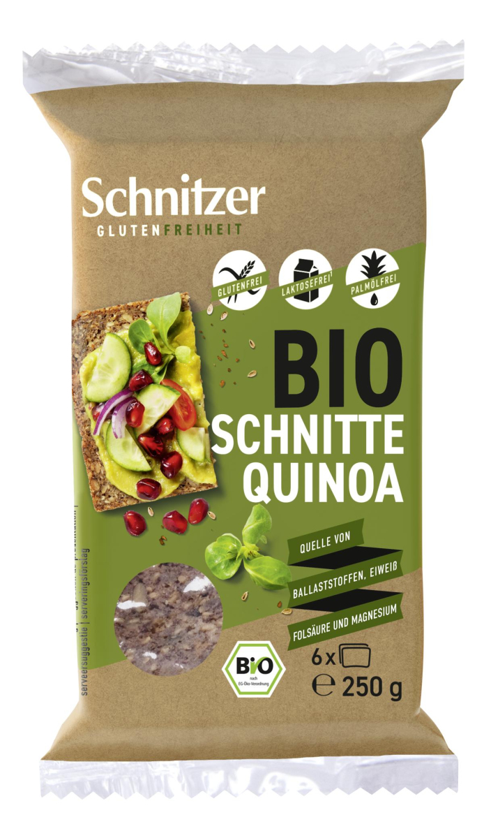 Black Quinoa Schnitten gf