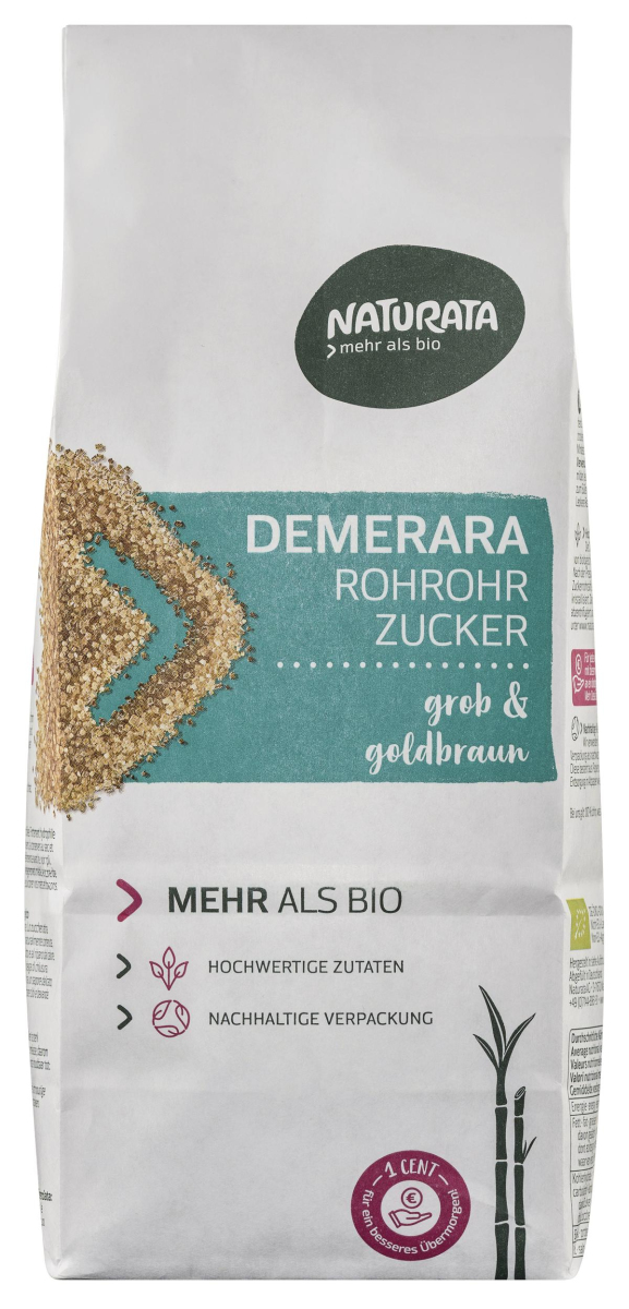 DEMERARA Rohrohrzucker, goldbraun, grob, kbA