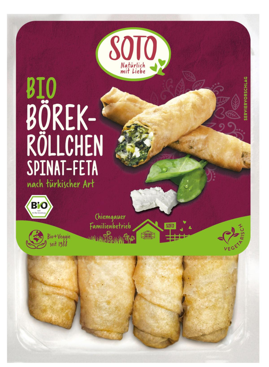 Börek-Röllchen Spinat-Feta