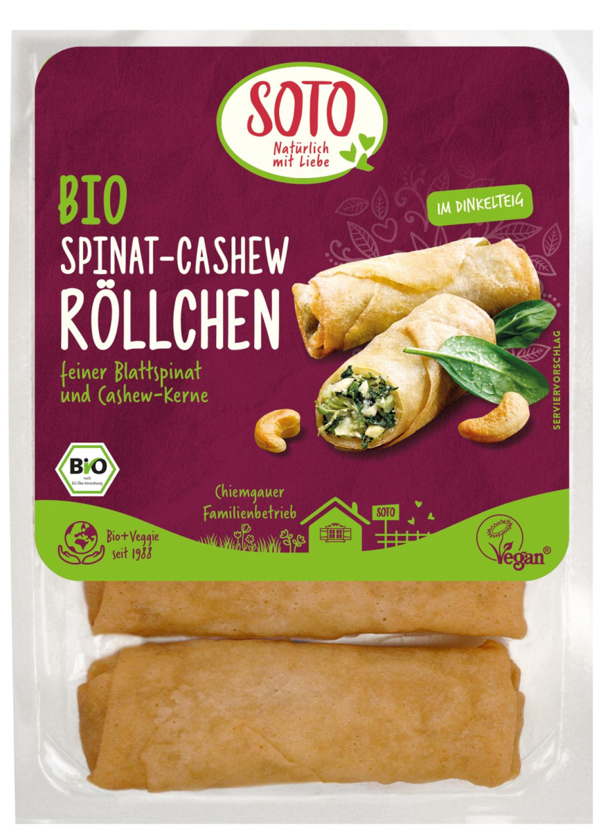 Spinat Cashew-Röllchen