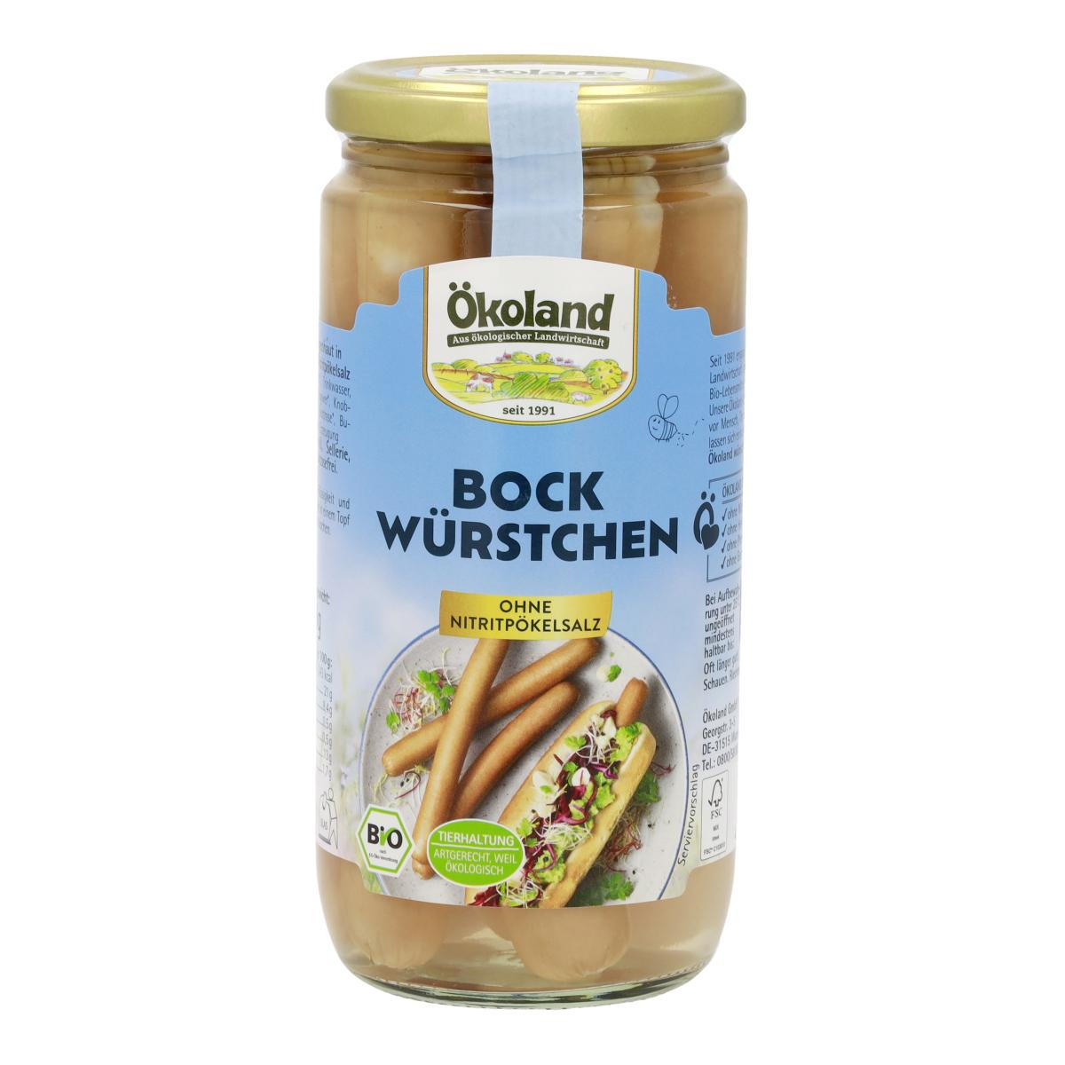Bockwürstchen in Eigenhaut,Gla