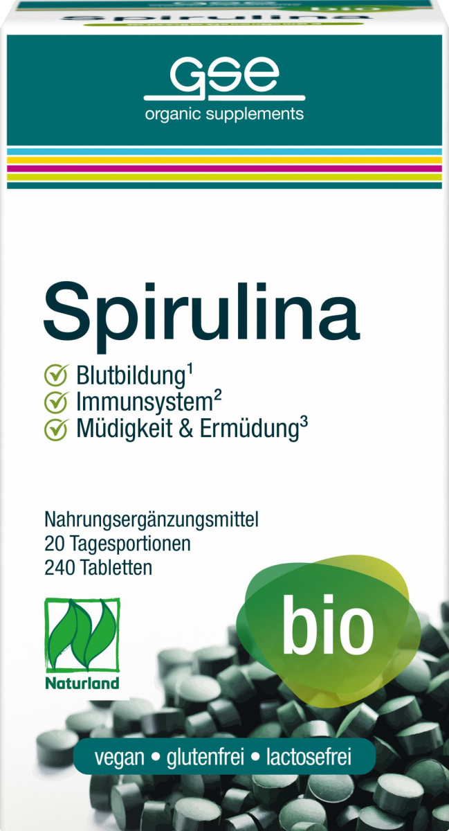 Bio Spirulina Pur Tabletten