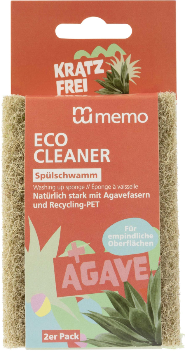 Spülschwamm kratzfrei aus Recyclingmaterial