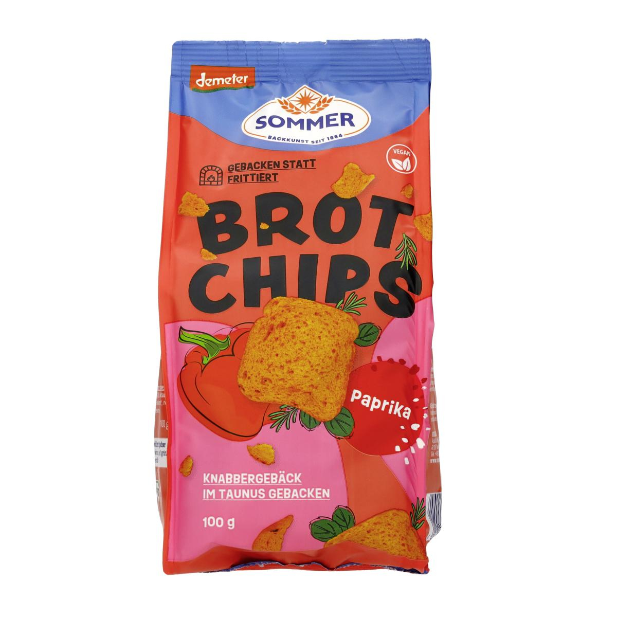 Brot Chips Paprika&Chili demeter So 100 g