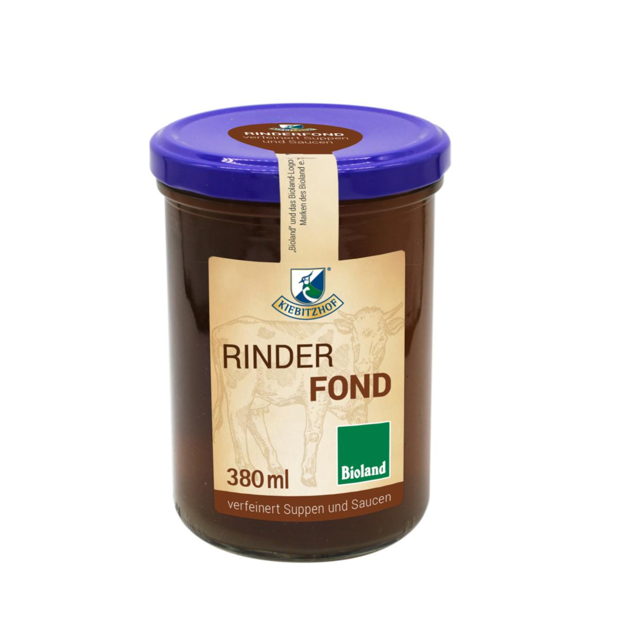 Rinderfond im Glas
