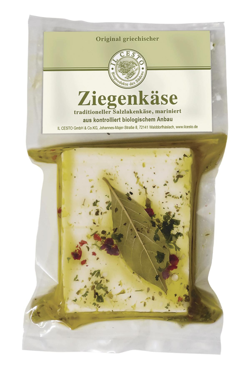 Griech. Ziegenweichkäse, mariniert