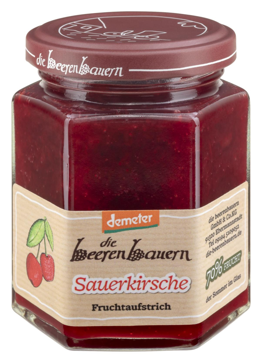 Sauerkirsche Fruchtaufstrich - 70 %