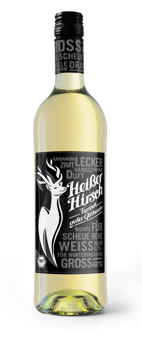 Heißer Hirsch weiß