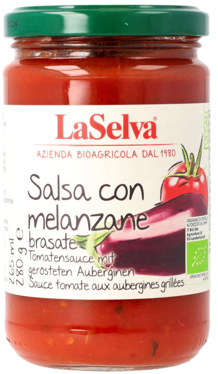 Tomatensauce mit gerösteten Auberginen