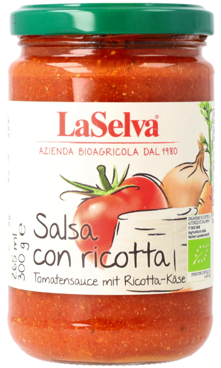 Tomatensauce mit Ricotta-Käse
