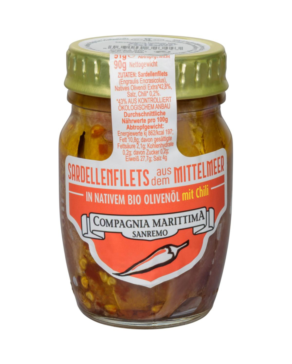 Sardellenfilets Chili