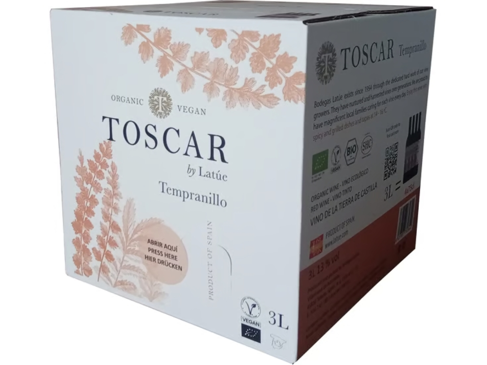 Toscar Tempranillo BaginBox rot