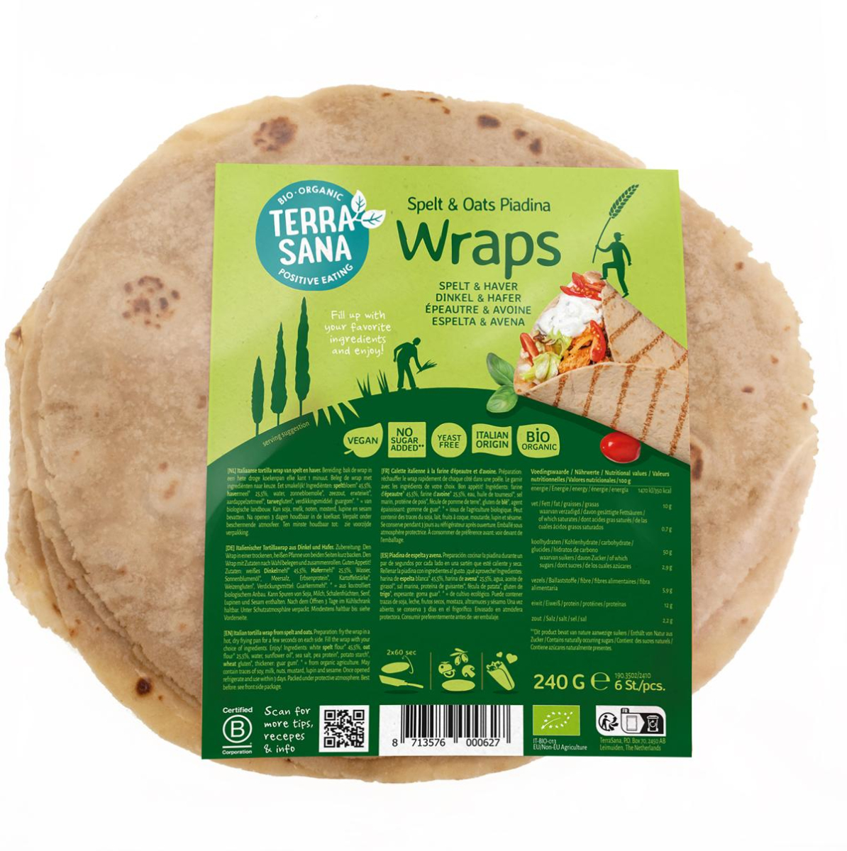 Wrap Dinkel mit Hafer