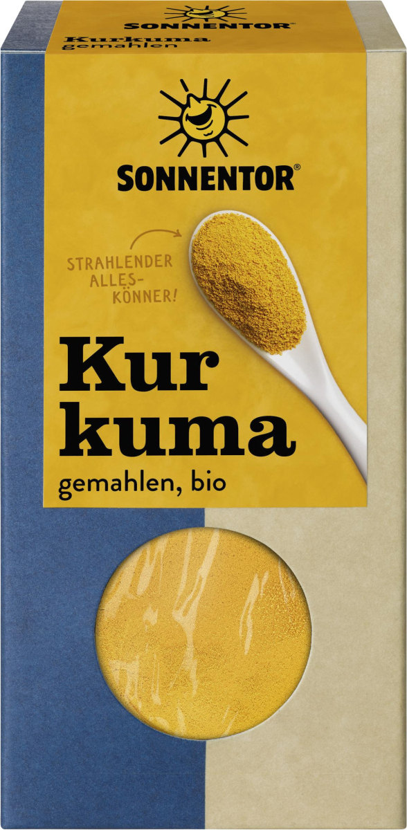 Kurkuma (Gelbwurzel) gemahlen