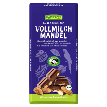 Vollmilch Schokolade mit Mandeln