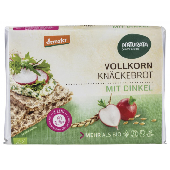 Vollkorn-Knäckebrot mit Dinkel, demeter