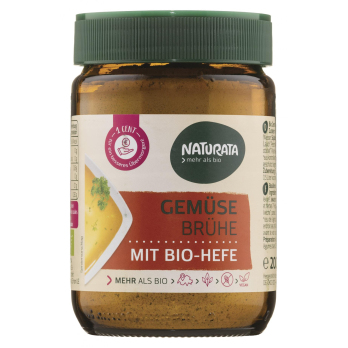 Gemüsebrühe mit Bio-Hefe, Glas, kbA