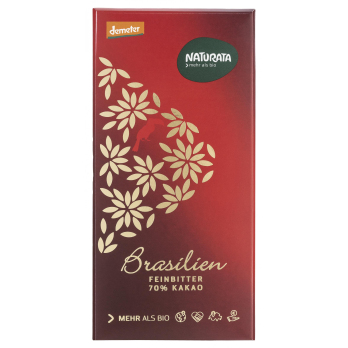 Feinbitter Schokolade Brasilien 70%, demeter