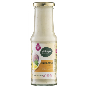 Knoblauch Sauce, vegan, Flasche, kbA