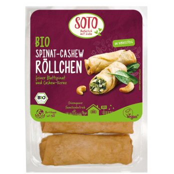 Spinat Cashew-Röllchen