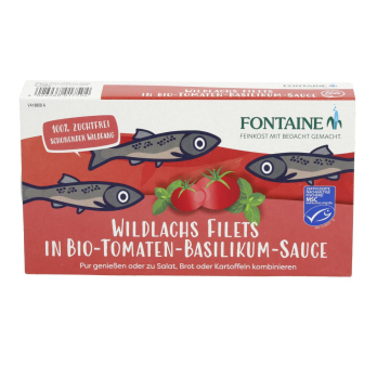 Wildlachs-Filet in Tomaten