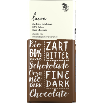 Zartbitter mit 60% Cacao