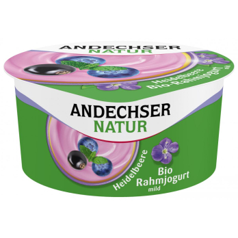 Rahmjoghurt Heidelbeere-Cassis