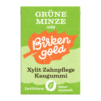 Zahnpflege Natur Kaugummi Grüne Minze Mild 28 g